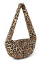 Cotton Mini Cross Body Bag Brown Leopard Studio Noos