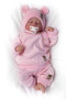 Dětský pletený svetřík s knoflíčky, zap. bokem, Hand Made Baby Nellys růžový