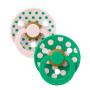 Dudlík z prírodního kaučuku Colour Polka 6 - 18 měsíců Bibs