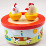 Dřevěná hrací skříňka Bigjigs Toys farma