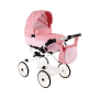 Luxusní kočárek pro panenky Kids V7 starorůžový Jasmine