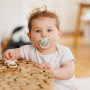 Dudlíky silikonové anatomické 6 - 18 m, 2 ks BabyOno