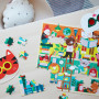 Puzzle knihovna 100 ks s 3D brýlemi Petit Collage