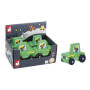 Dřevěné auto na tlačení Cross roads Janod Traktor zelený