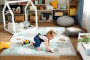 Podložka pěnová puzzle Luno Shapes KINDERKRAFT SELECT 185 x 165 cm Yellow, 30 ks, Premium