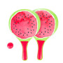Sada na plážový tenis ovoce dřevěné 38 cm 2 pálky + 1 míček