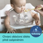 Bryndák silikonový s kapsou Bonjour Paris Canpol babies