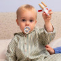 Bibs Studio Colour Block dudlíky kaučuk 2 ks 0 - 6 měsíců