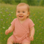Kojenecký letní mušelínový overal New Baby pink