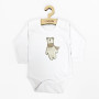 Kojenecké body s dlouhým rukávem New Baby Polar Bear
