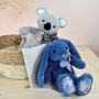 Doudou Histoire d´Ours Plyšový kamarád modrý králíček 25 cm