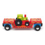 Vagon s traktorem + 2 koleje Bigjigs Rail