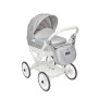Dětský kočárek pro panenky Kids Elegance stříbrný Jasmine