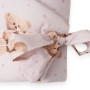 Dětská zavinovačka New Baby Love Teddy bear 80 x 80 cm pink