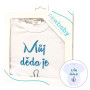 Body s potiskem New Baby Můj děda je jednička - dárkové balení