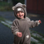 Rostoucí zimní kombinéza Teddy fleece double Brown Esito