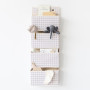 Závěsný organizér Recycled Gringham Beige 3 SPROUTS