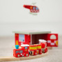 Hasičský vlak + 3 koleje Bigjigs Rail