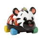 Autíčko a chrastítko 2v1 Curious Car zebra Zen™