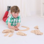 Dřevěné koleje set 24 dílů Bigjigs Rail