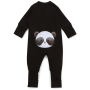 Dětský rostoucí overal Panda All Black černá Moniel