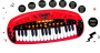 Pianko ROCK STAR 31 kláves 46 cm na baterie se zvukem a světlem