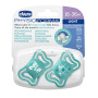 Šidítko Physio Light silikonové modré 16 - 36 m, 2 ks Chicco