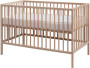 Dětská postýlka Scarlett Glera ECO 120 x 60 cm (buk) - přírodní 