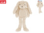 Zajíček plyšový, bílý, dlouhé nohy 37 cm Mini Club 