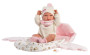 New Born holčička 73884 Llorens - realistická panenka miminko - 40 cm