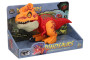 Dinosaurus s efekty červený 26,5x11x13 cm