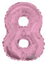 Nafukovací číslice růžová 35 cm