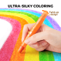 Jemné voskovky Smývatelné Glitter 24 ks