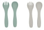 Příbor 2-dílný Platinum Silicone KikkaBoo