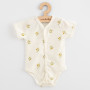 Kojenecké celorozepínací body s krátkým rukávem z organické bavlny Olivy New Baby