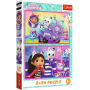 Puzzle Hraní s Gabby 2 v 1 Gábinčin kouzelný domeček  2 x 24 dílků