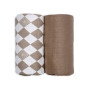 Swaddler Solid Matcha 2balení 110 x 110 cm Lodger