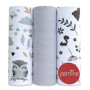 Mušelínové pleny sada mix Unisex 60x80 cm 3 ks Jasmine