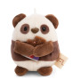 Plyšová MyMochi Panda Kono 8 cm v kostýmu popcorn s čokoládou v dárkovém balení Nici