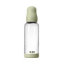 Antikoliková skleněná láhev s kaučukovým dudlíkem 240 ml Bibs