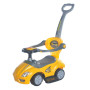 Dětské odrážedlo s vodící tyčí 3v1 Baby Mix Mega Car žluté