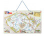 Magnetická mapa ČR s obrázky a společenská hra, 3 v 1