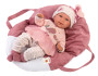 Obleček pro panenku New Born velikosti 40-42 cm s nosítkem do ruky Llorens