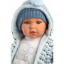 BABY ENZO 42405 Llorens - realistická panenka se zvuky a látkovým tělem - 42 cm