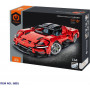 Stavebnice auto sportovní červené 34,7x16,7x8,4 cm iM.Master