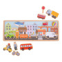 Magnetické puzzle město Bigjigs Toys