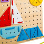 Dřevěná šněrovací hra Geometrické tvary Bigjigs Toys