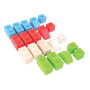 Bigjigs Baby Dřevěné Spojkostky Primary set