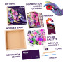 Výtvarná modelovací sada DIY květiny v dřevěném rámu Inspiration Okto