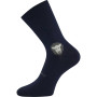 Ponožky dětské anatomicky tvarované Barefootik Merino se stříbrem tmavě m. (3 páry)